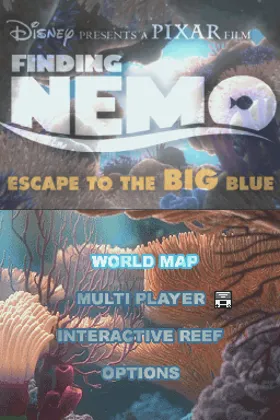 Finding Nemo - Escape to the Big Blue (USA) screen shot title